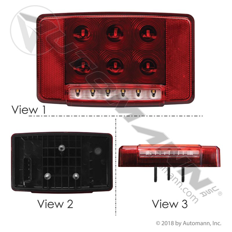 Automann 564.55222 International S/T/T Lamp LED- LH- Flat Plug