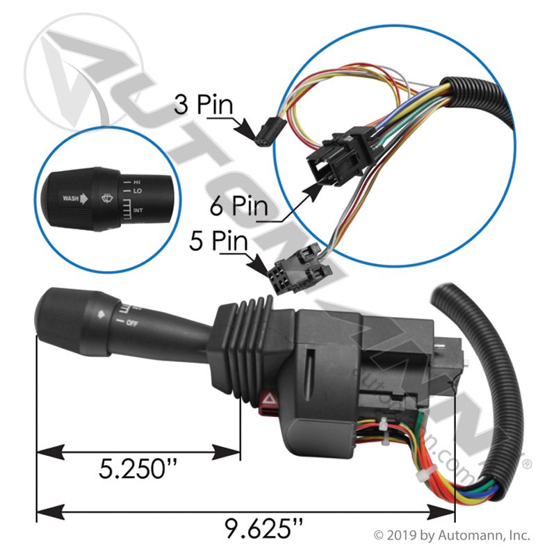 Automann 577.99006 Universal Turn Signal Switch- Thomasbilt, Terex