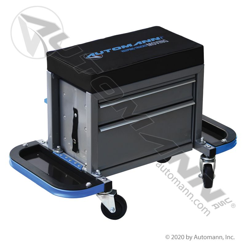 Automann 579.2013GBL Creeper Seat Tool Cabinet- Two Drawers