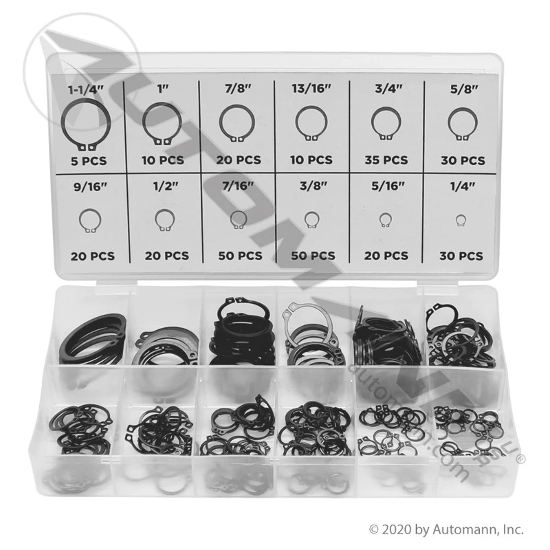 Automann 562.HK300SR Snap Ring Assortment Kit- 300 pieces