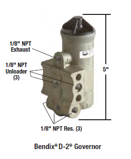 Bendix OR275491X Bendix D-2 Air Governor *Genuine Bendix