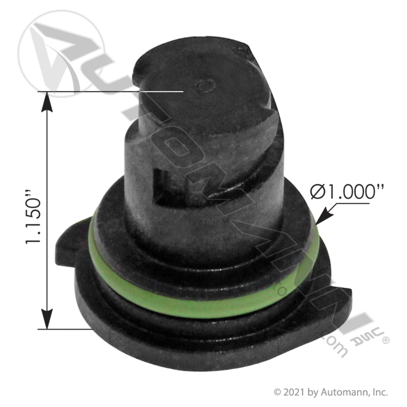 Automann 802.23461P1 Detroit DD/ PACCAR MX Oil Pan Plug- Single