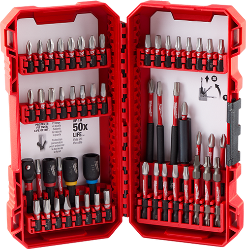 4000mvセット4台 Milwaukee 48-32-4010 Milwaukee SHOCKWAVE 54pc Impact Duty Driver