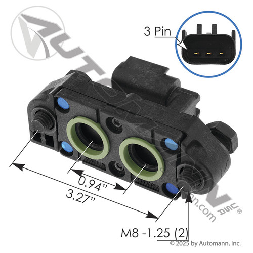 Cummins EGR Differential Pressure Sensor- replaces 4358939 - Triple 