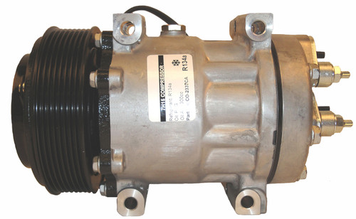 A/C Compressor- Sanden/Sankyo FLX7- Dual V Pulley- Replaces 4434