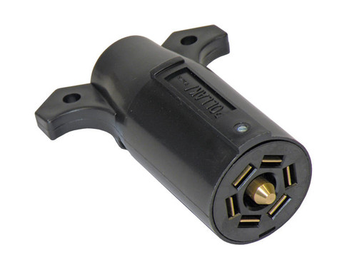 Pollak 12-706EP 7-way trailer plug with flat pins (RV Style)