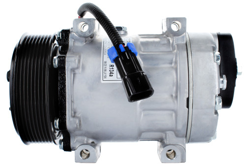A/C Compressor- Sanden/Sankyo FLX7- Dual V Pulley- Replaces 4434