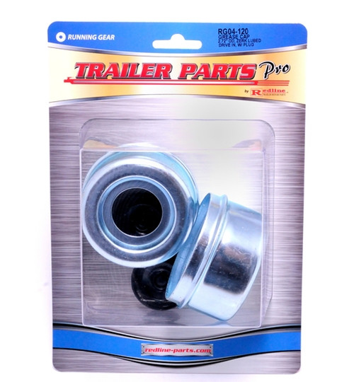 2-Pack Trailer Axle Dust & Grease Cap – 2.72″ For 8-Bolt Hub – Unbranded