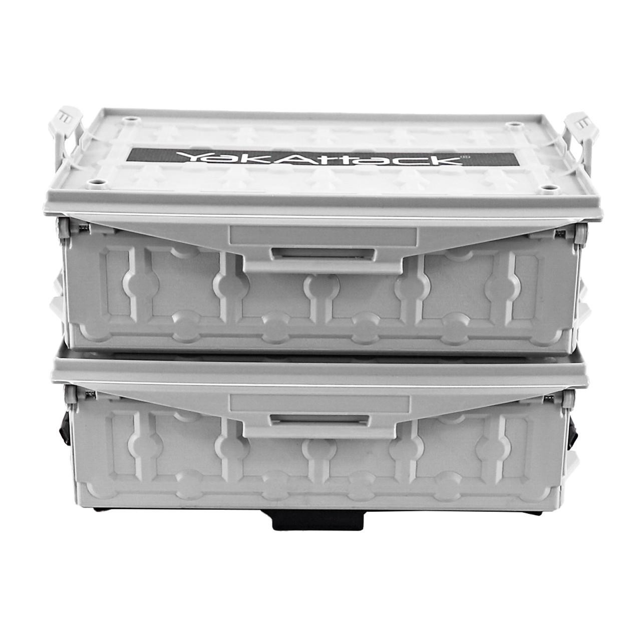  TracPak Combo Kit, Two Boxes and Quick Release Base, Overcast Grey 