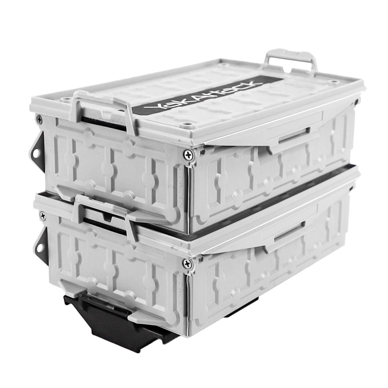  TracPak Combo Kit, Two Boxes and Quick Release Base, Overcast Grey 