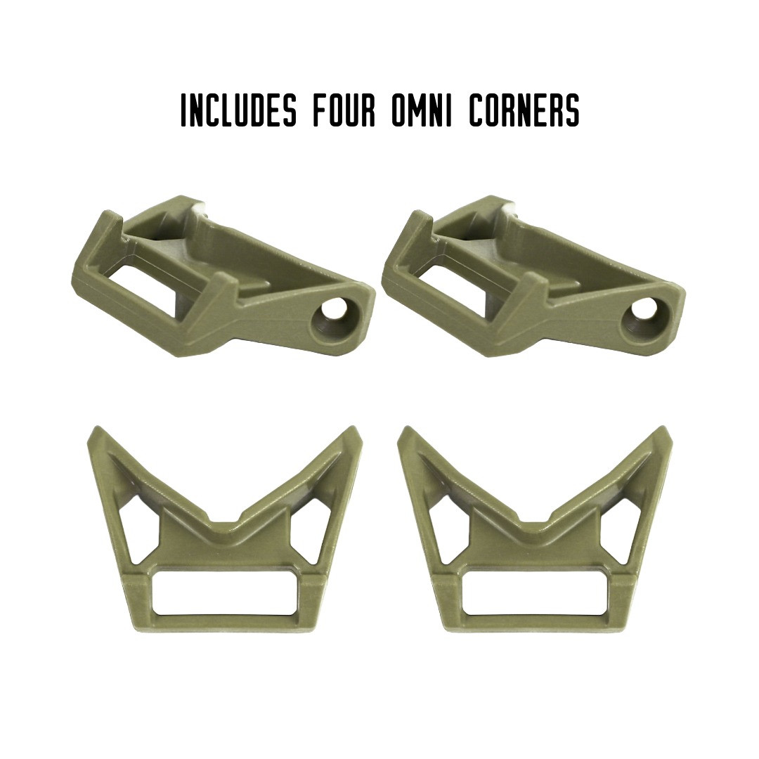Hinge & Latch Kit for BlackPak Pro and ShortStak, Olive Green