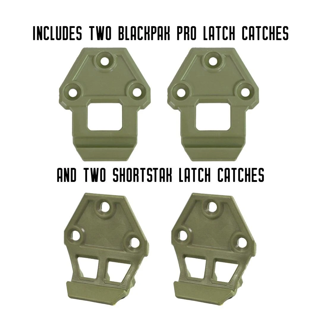  Hinge & Latch Kit for BlackPak Pro and ShortStak, Olive Green 