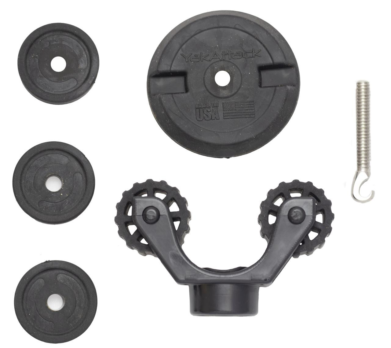 YakAttack SUP Leash Plug Adapter with RotoGrip Paddle Holder