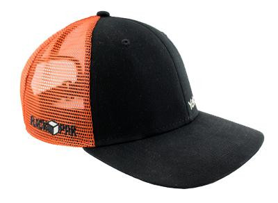 BlackPack™ Trucker Hat - Orange/Black - Kayak Fishing Essentials