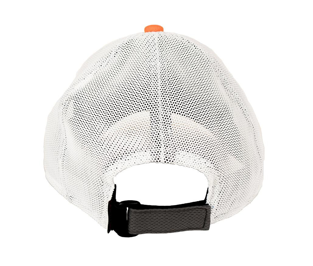 YakAttack® Logo Trucker Hat - Orange / Grey