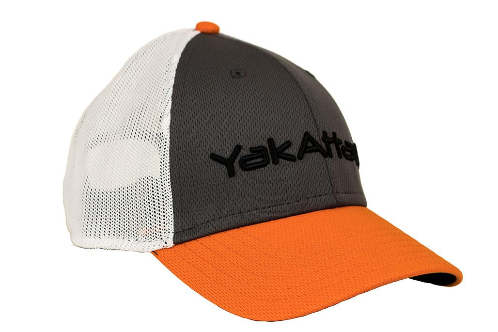 YakAttack Logo Trucker Hat - Orange/Grey ATS-1017-OG (3)