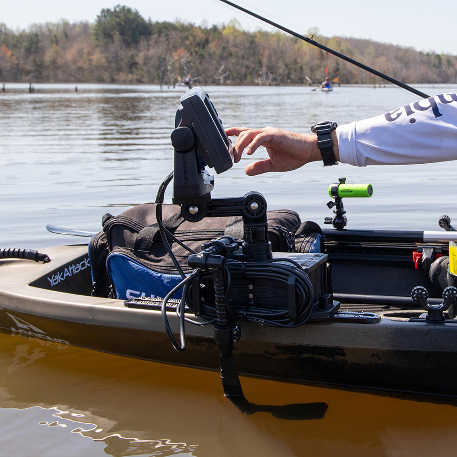 YakAttack Fish Finder Mount Rectangular with LockNLoad Mounting System