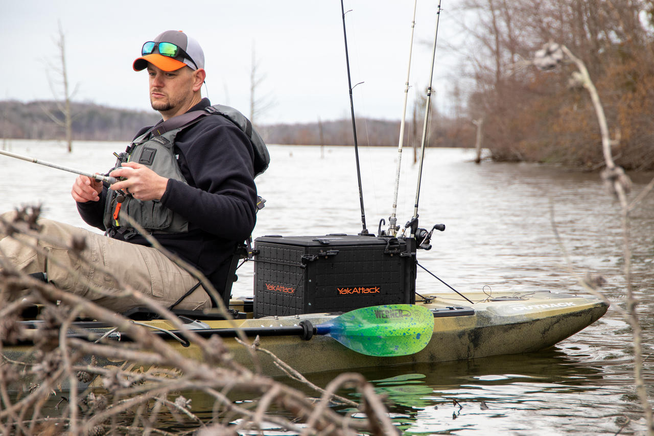 YakAttack® BlackPak Pro Kayak Fishing Crate 13