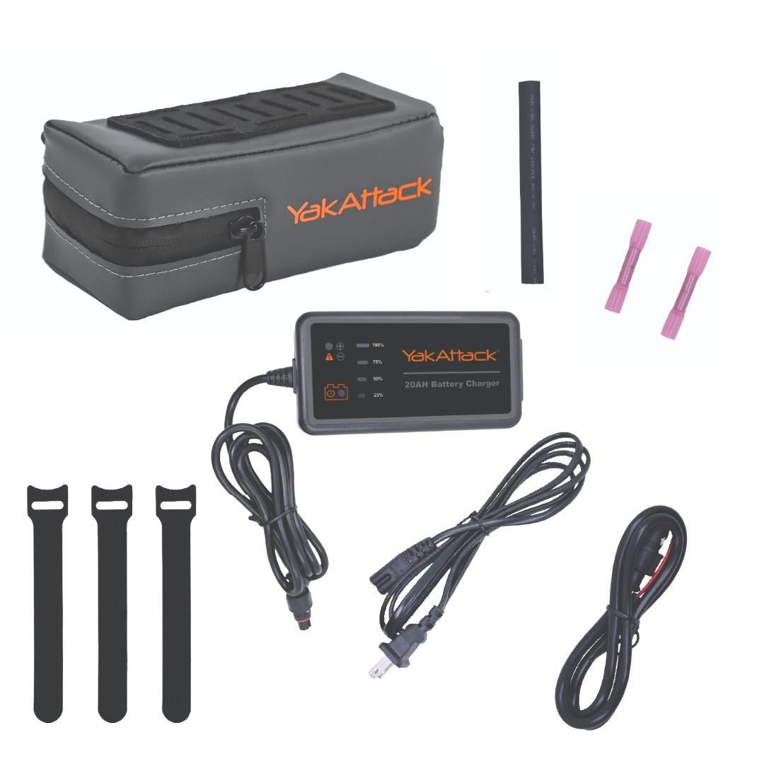 YakAttack 20Ah Pro Power Fish Finder Lithium Battery Kit - Powered