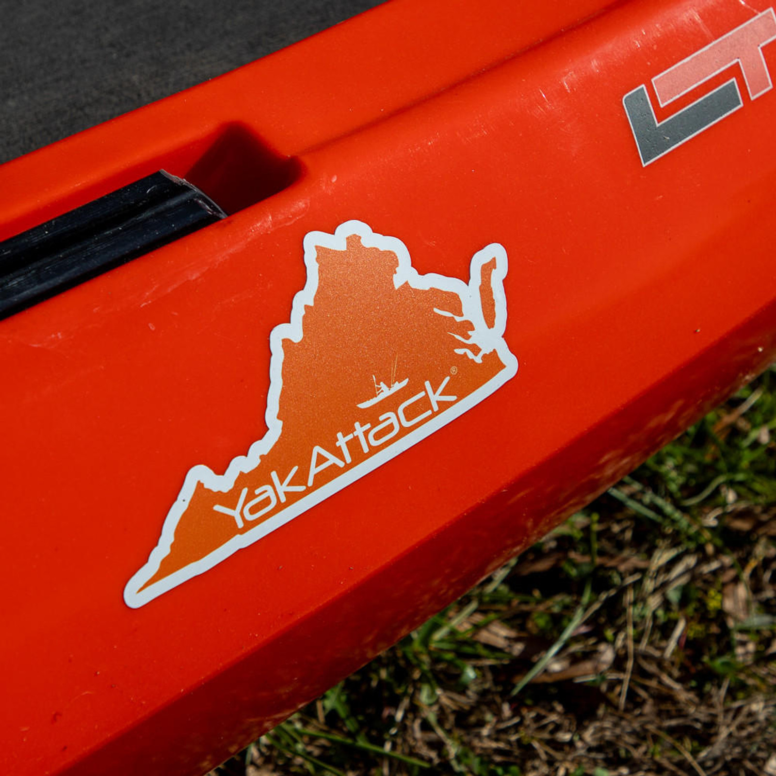  Kayak Virginia Orange Decal, 5.75” x 2.625” 