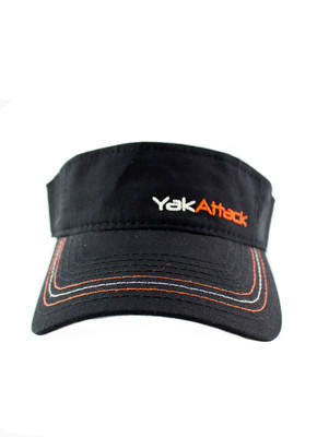 Front view of the YakAttack Adjustable Visor, Black