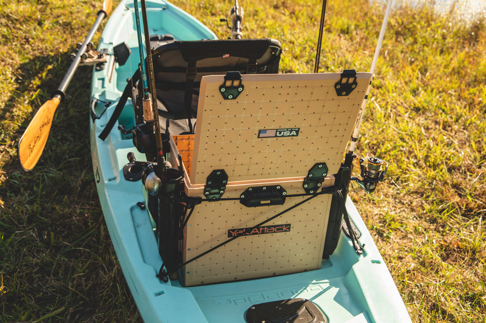  BlackPak Pro Kayak Fishing Crate - 13" x 16", Desert Sand 