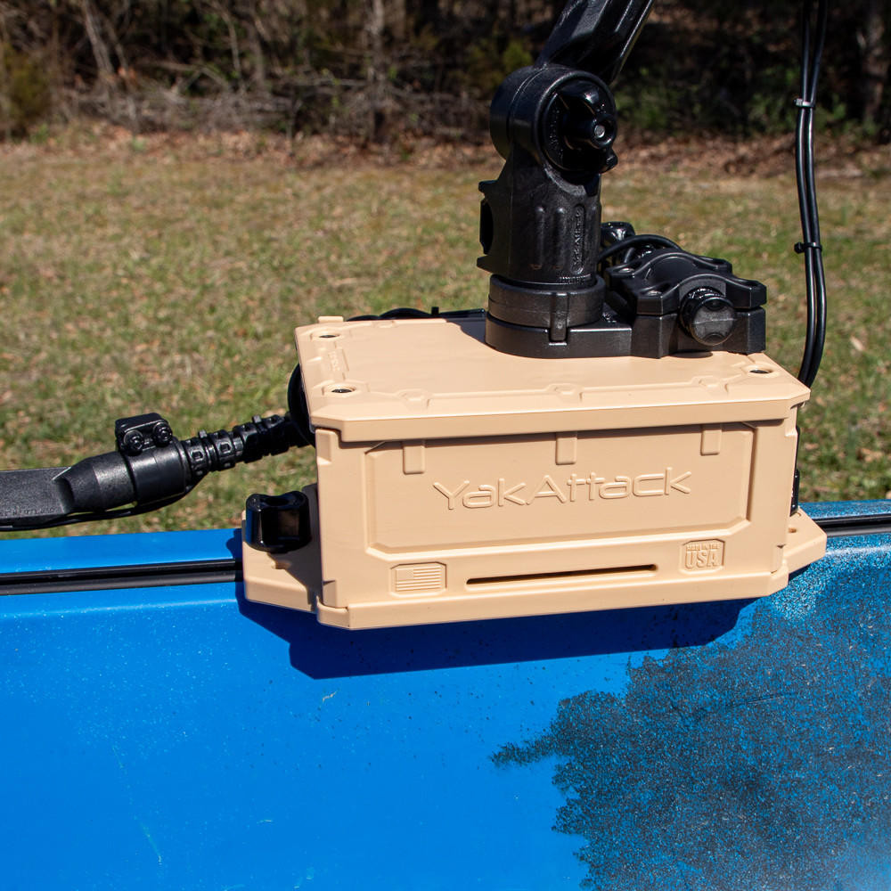 Scotty Fish Finder Mount YakAttack CellBlok Battery Box And