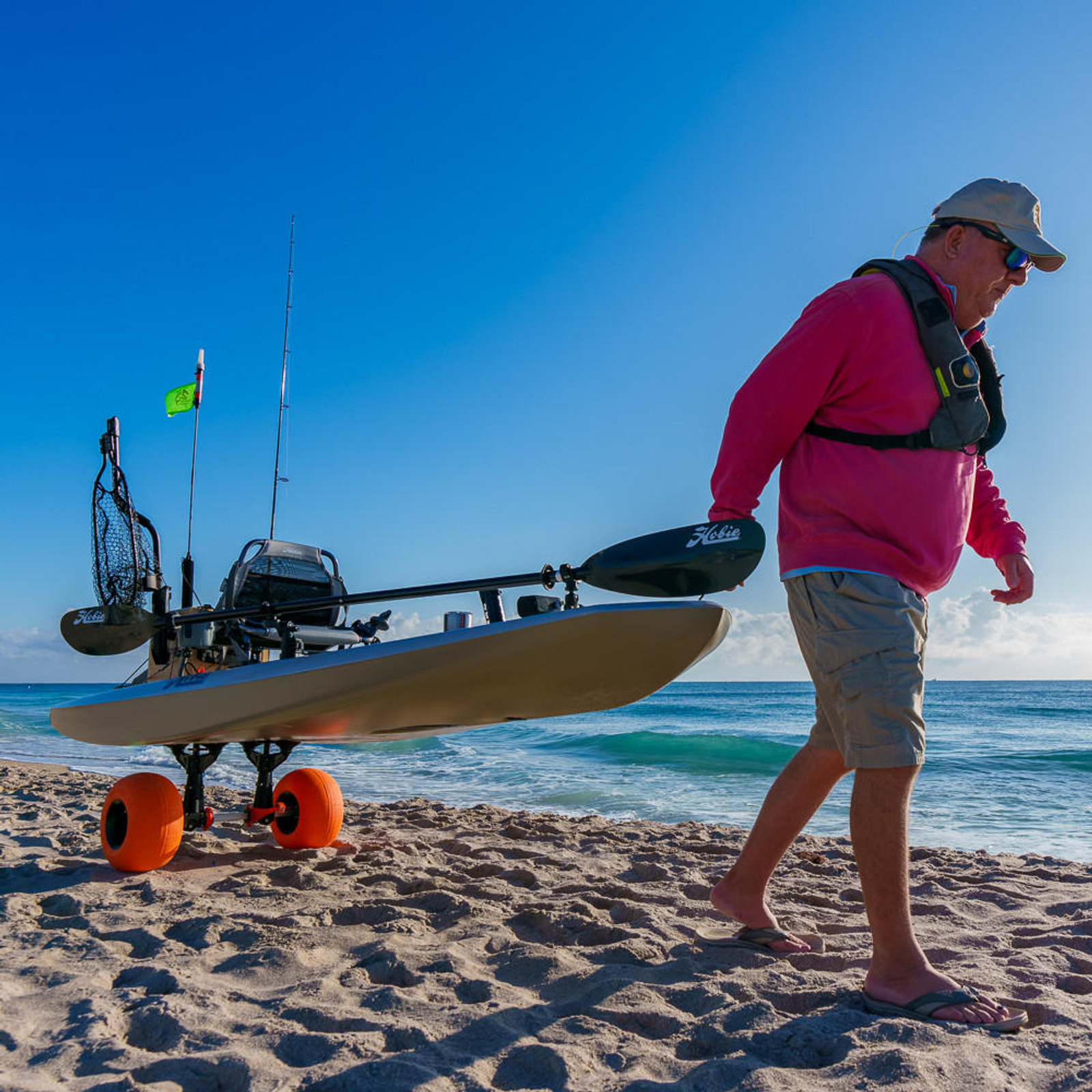  TowNStow Scupper Kayak Cart with Sand Tires 