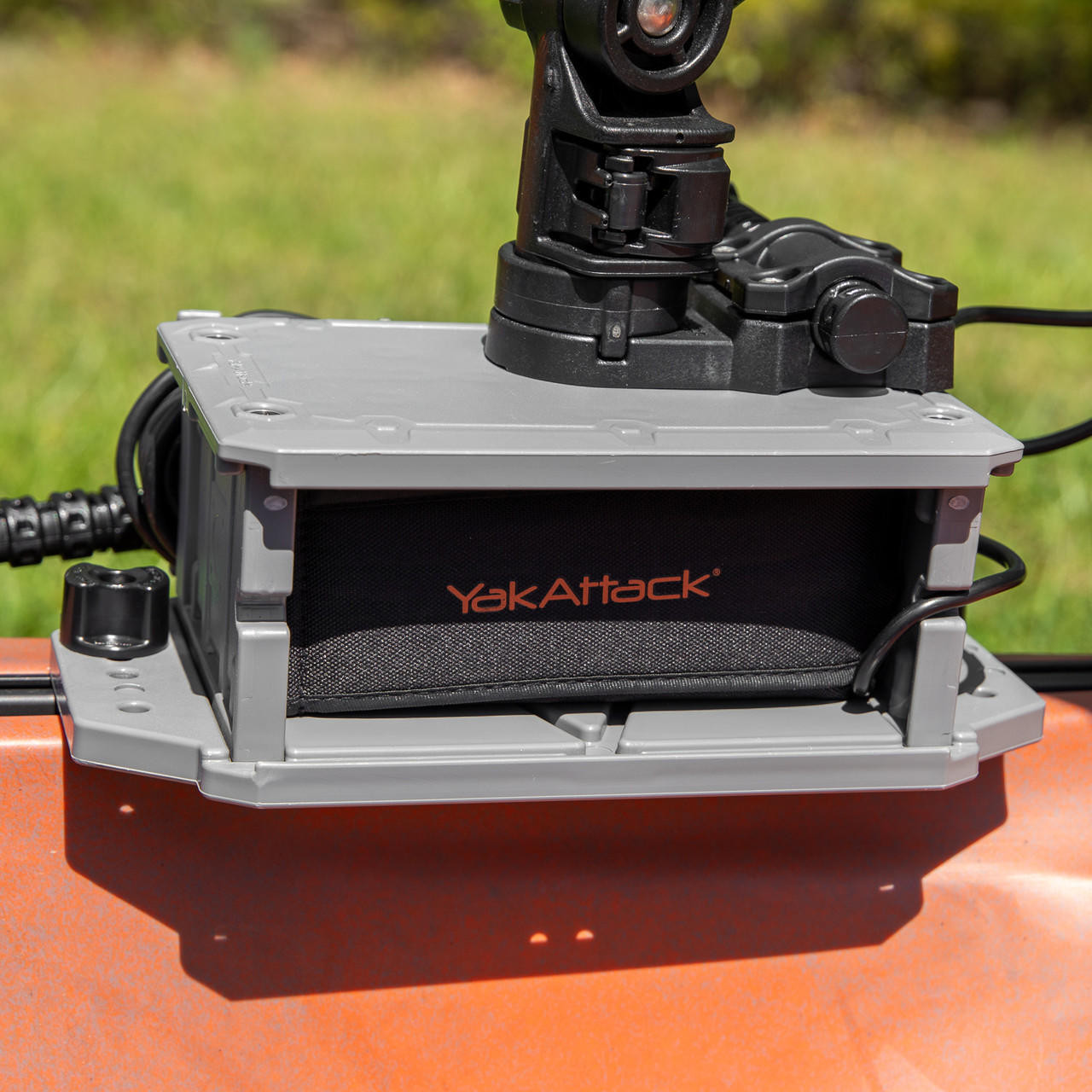 YakAttack® CellBlok Fish Finder Mount Combo Pack Battleship Grey