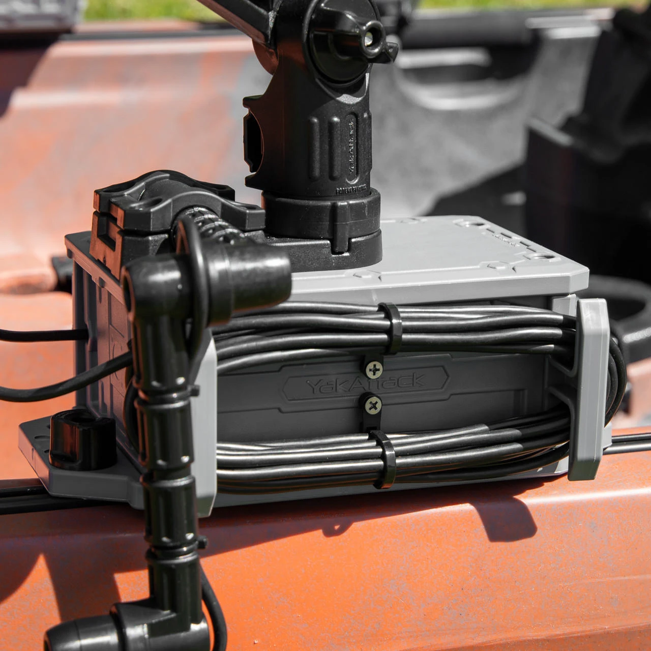 CellBlok Battery Box in Battleship Grey and SwitchBlade Transducer Arm Combo (19)