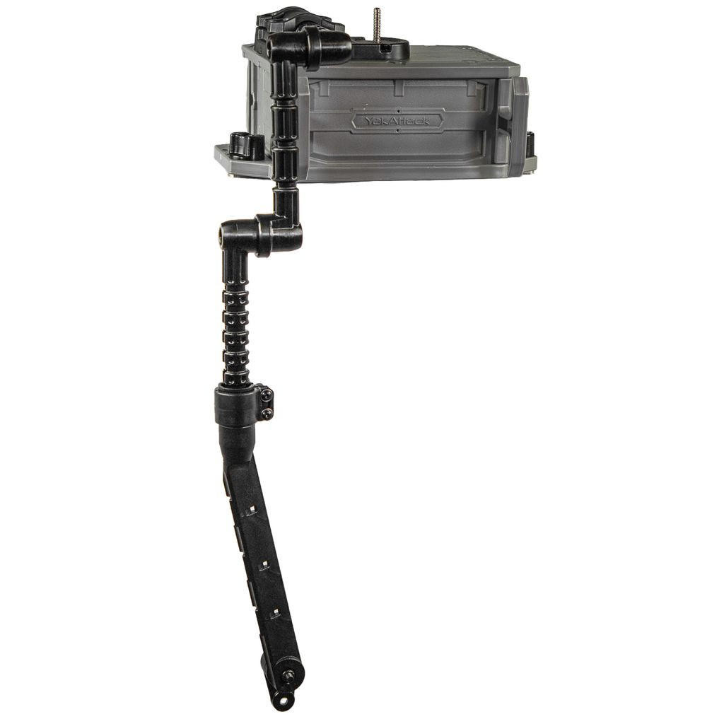 Yk 釣具 YakAttack® CellBlok Fish Finder Mount Combo Pack Battleship Grey