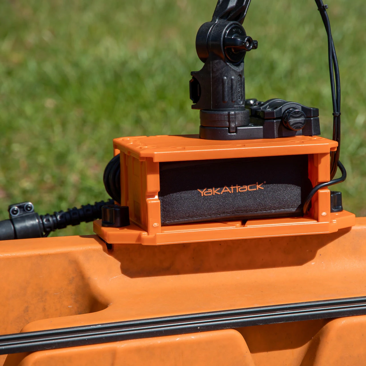 YakAttack® CellBlok Fish Finder Mount Combo Pack Orange - The Best