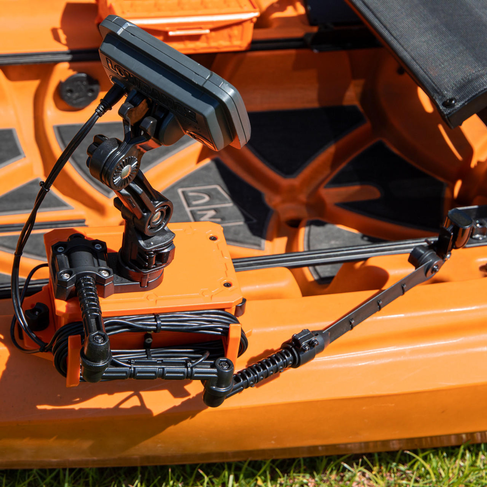  CellBlok Battery Box in Orange and SwitchBlade Transducer Arm Combo 