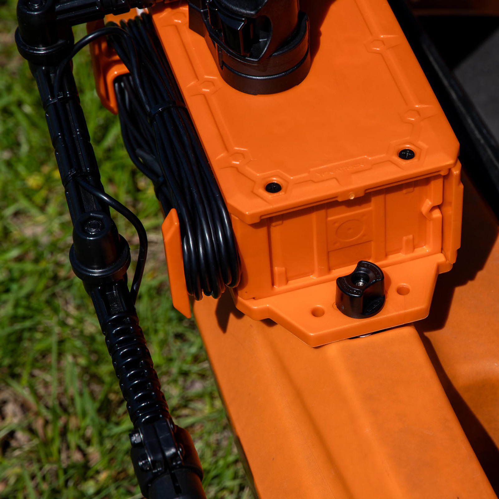  CellBlok Battery Box in Orange and SwitchBlade Transducer Arm Combo 