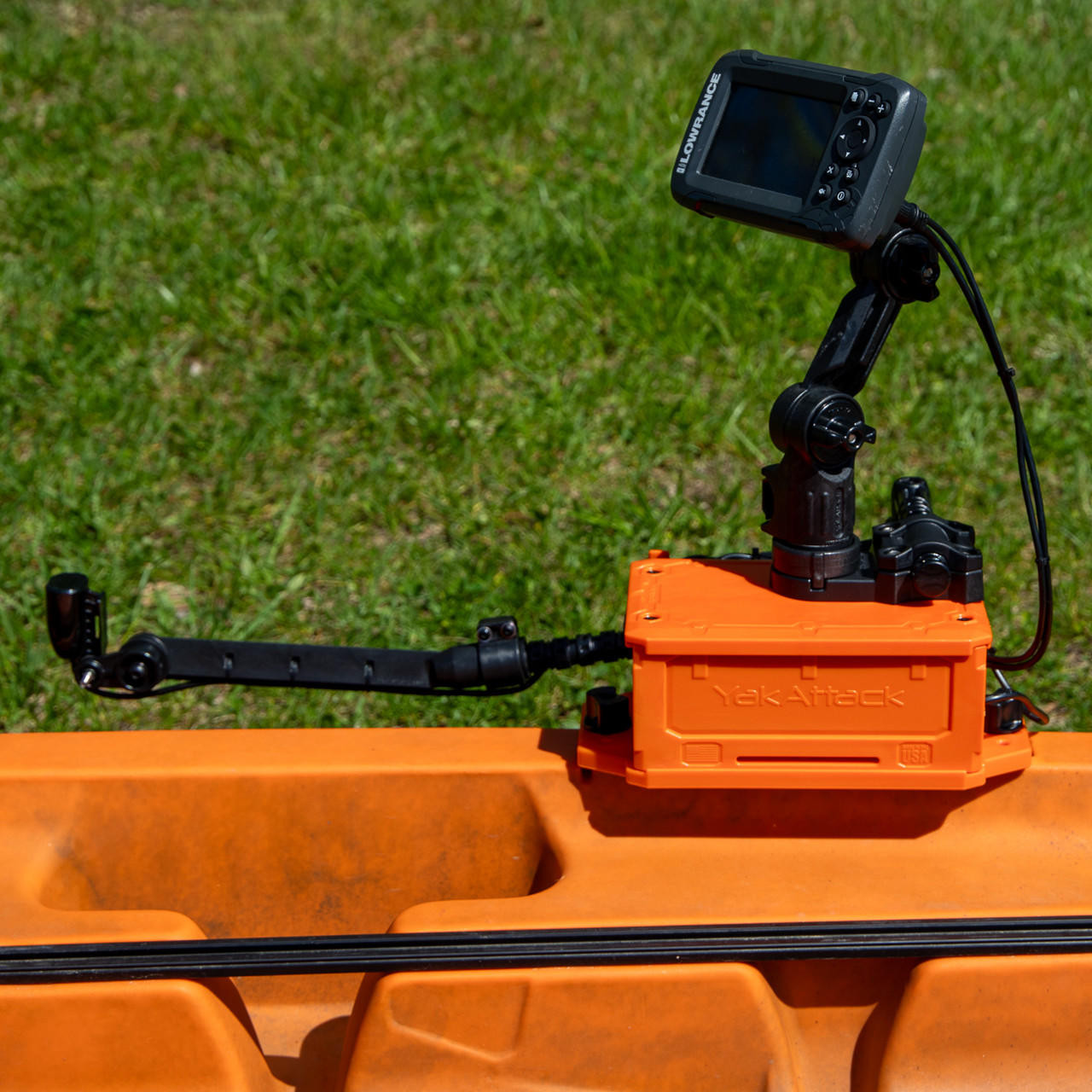 CellBlok Battery Box in Orange and SwitchBlade Transducer Arm Combo (23)