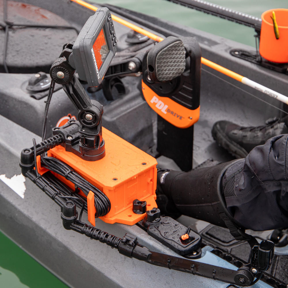 YakAttack® CellBlok Fish Finder Mount Combo Pack Orange - The Best