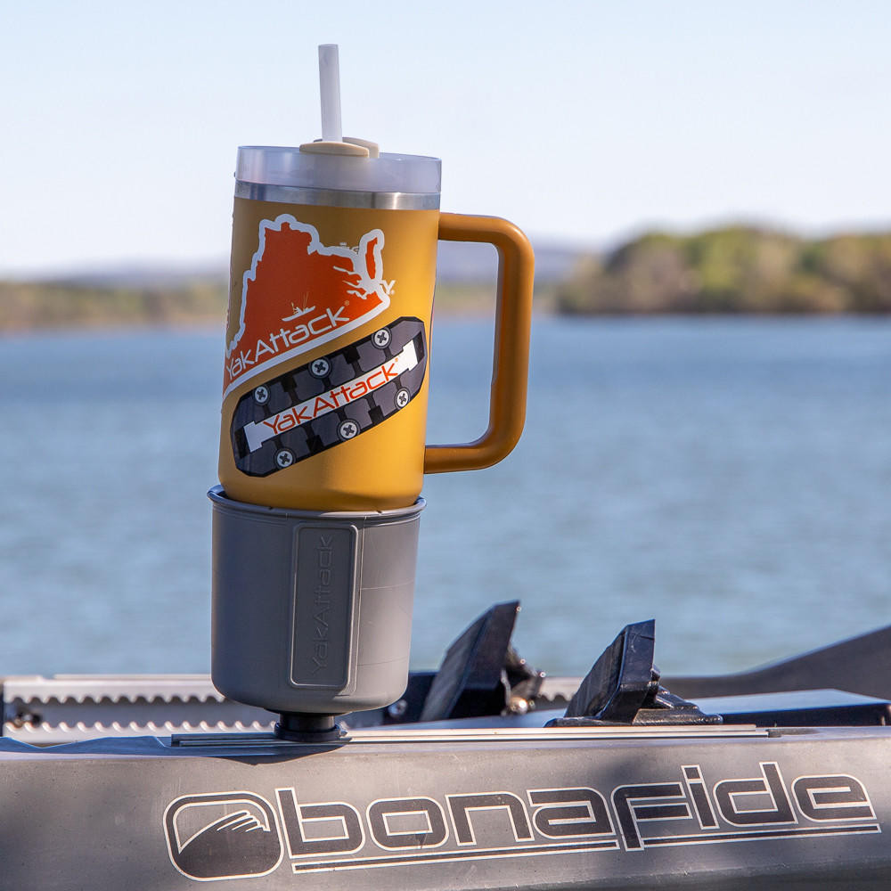 kitatatu　FTM-242 YakAttack® - MultiMount Cup Holder in Battleship Grey - Kayak