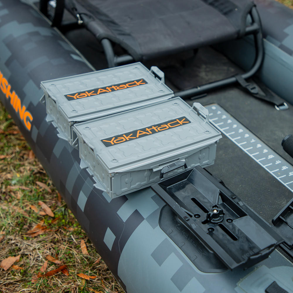 YakAttack® - TracPak Combo Kit in Battleship Grey, Two Boxes and