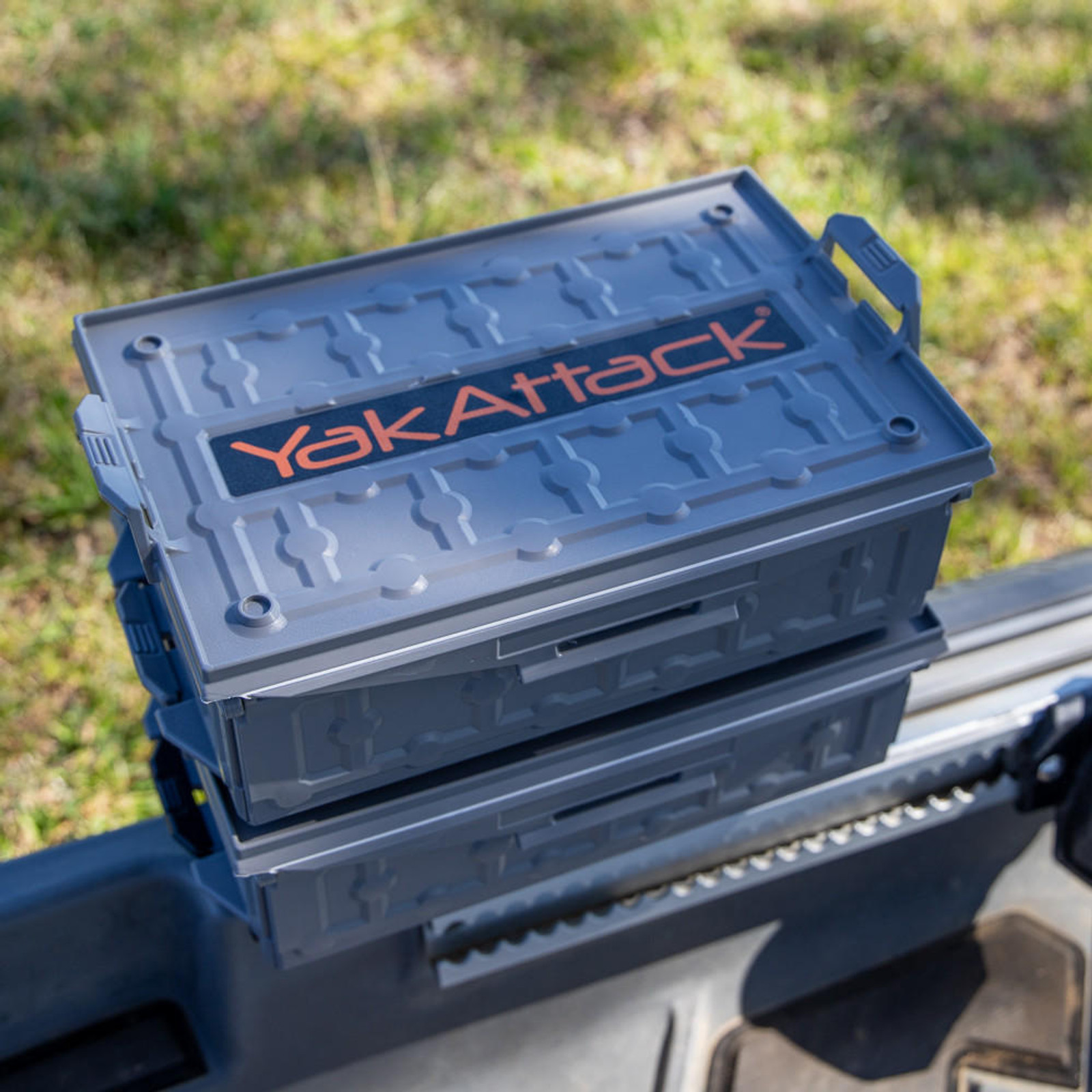  TracPak Combo Kit, Two Boxes and Quick Release Base, Battleship Grey 