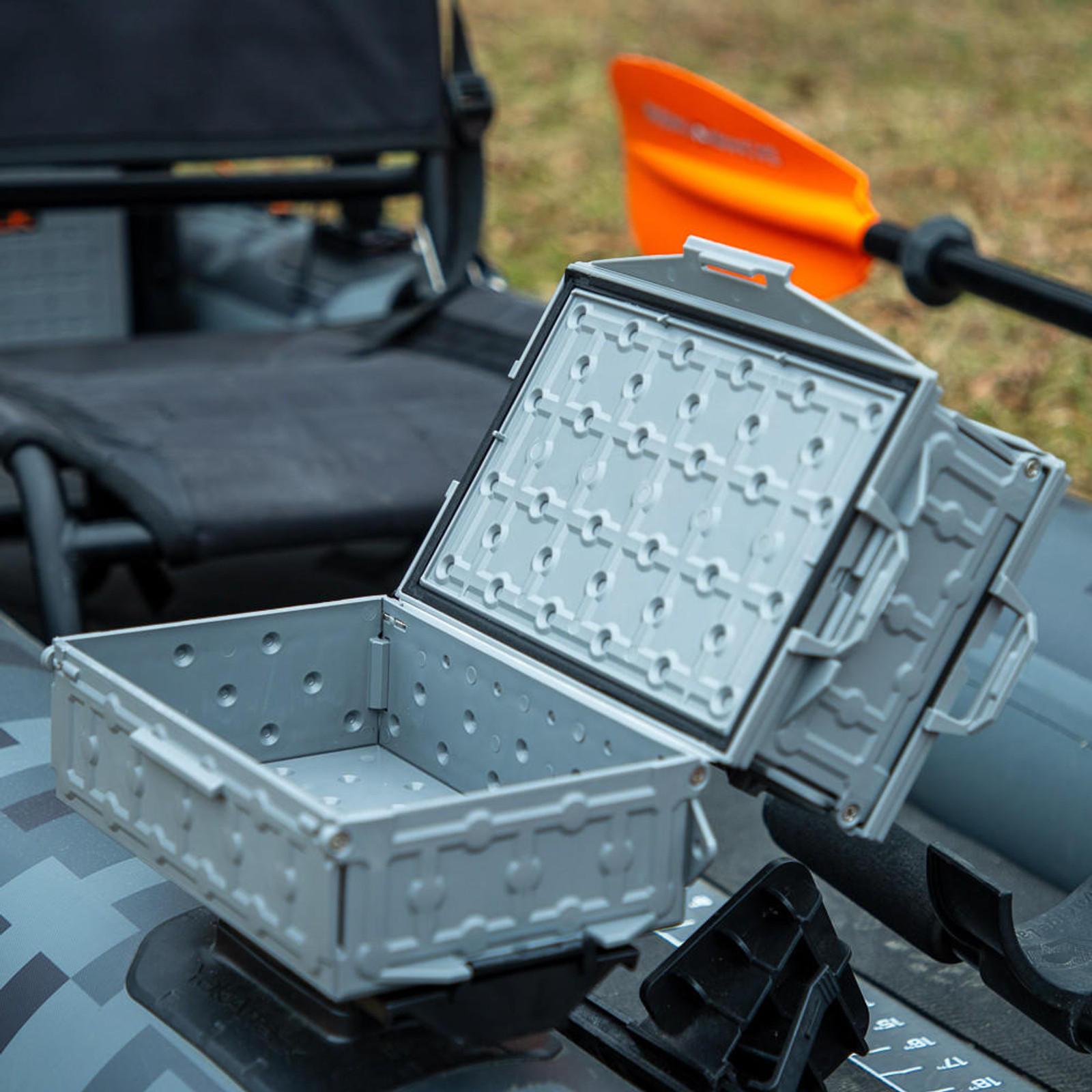  TracPak Combo Kit, Two Boxes and Quick Release Base, Battleship Grey 