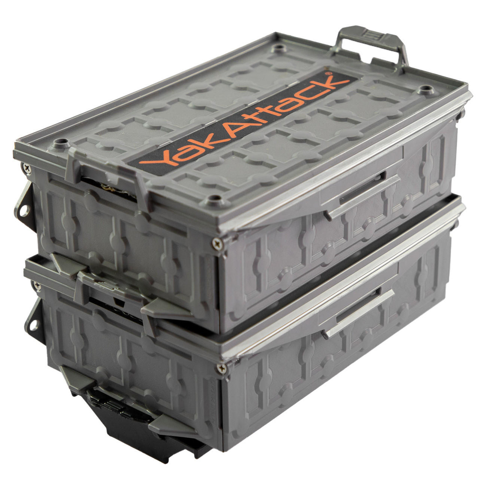  TracPak Combo Kit, Two Boxes and Quick Release Base, Battleship Grey 