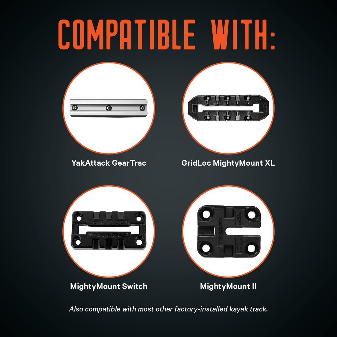 YakAttack® - TracPak Combo Kit in Orange, Two Boxes and Track