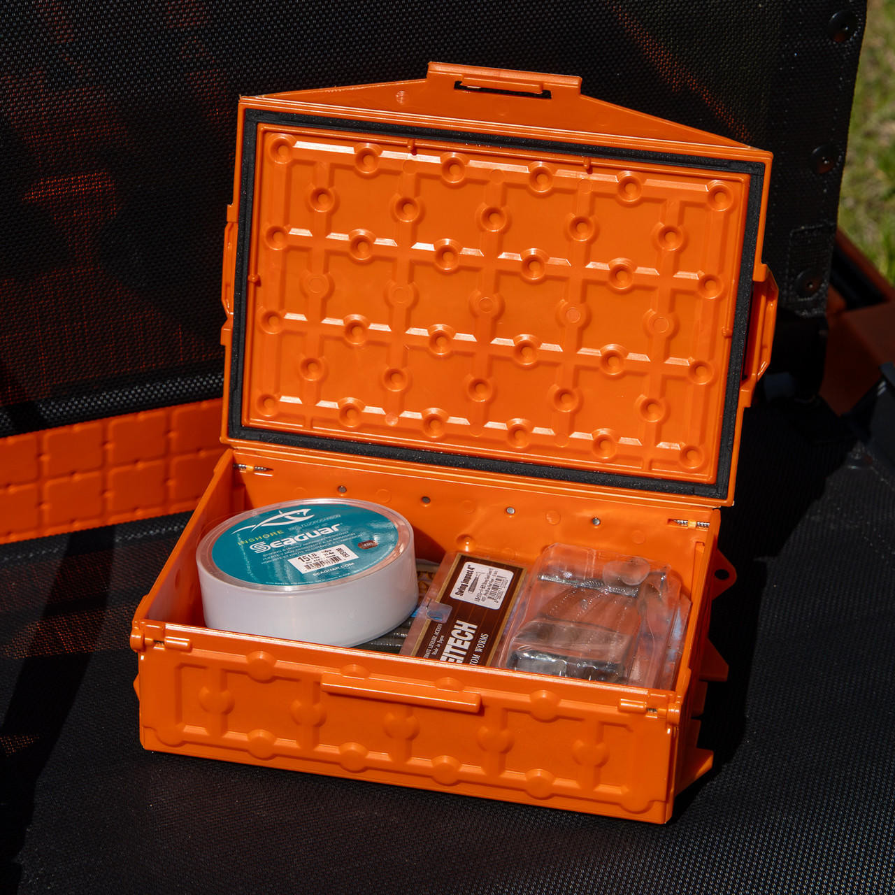 rock san専用 YakAttack® - TracPak Stackable Storage Box, Spare Box, Orange