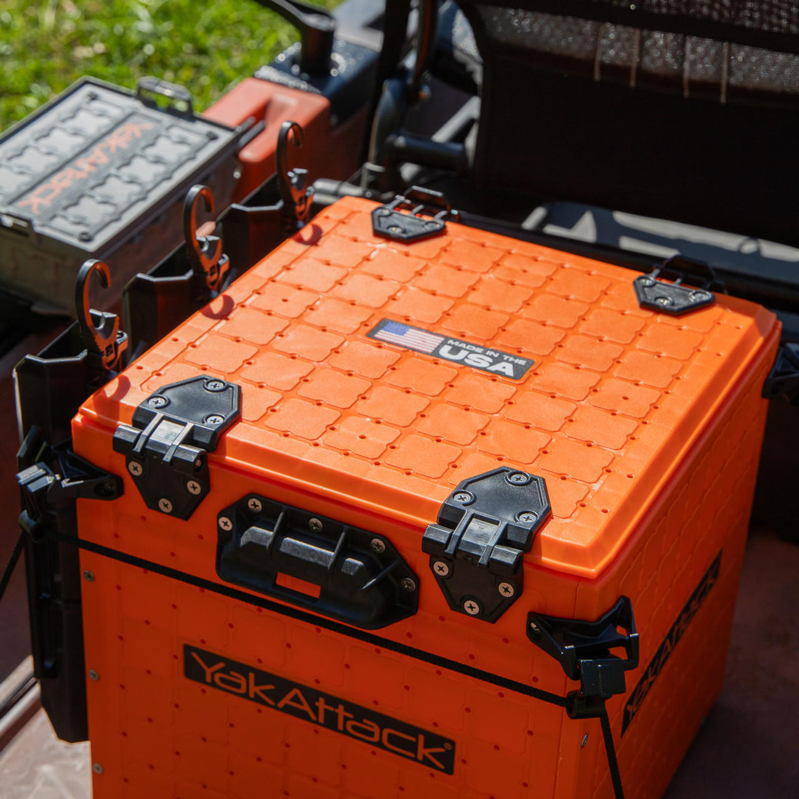  BlackPak Pro Kayak Fishing Crate - 13" x 13", Orange 