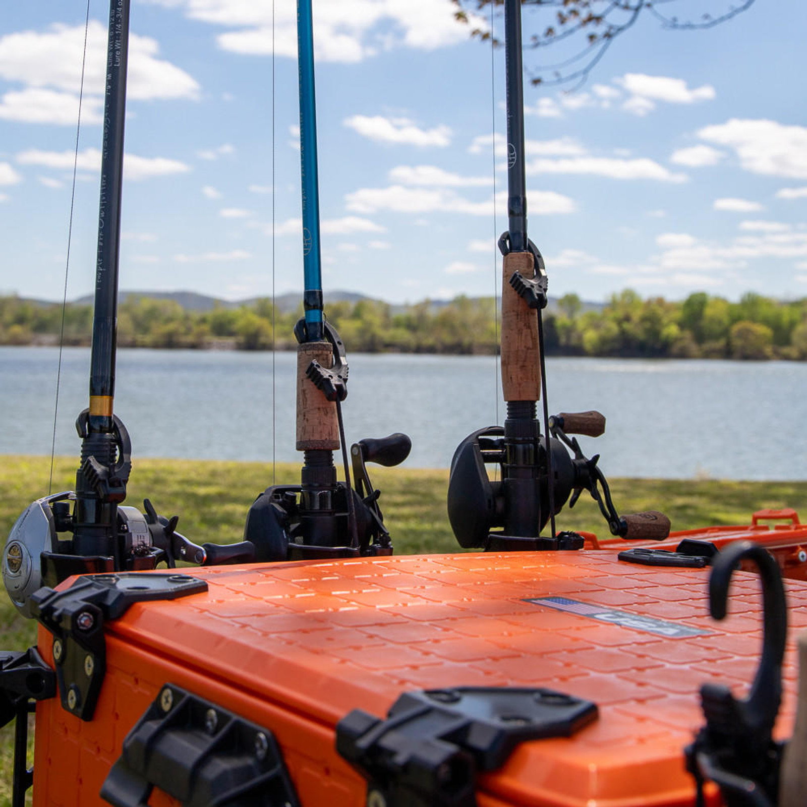  BlackPak Pro Kayak Fishing Crate - 16" x 16", Orange 