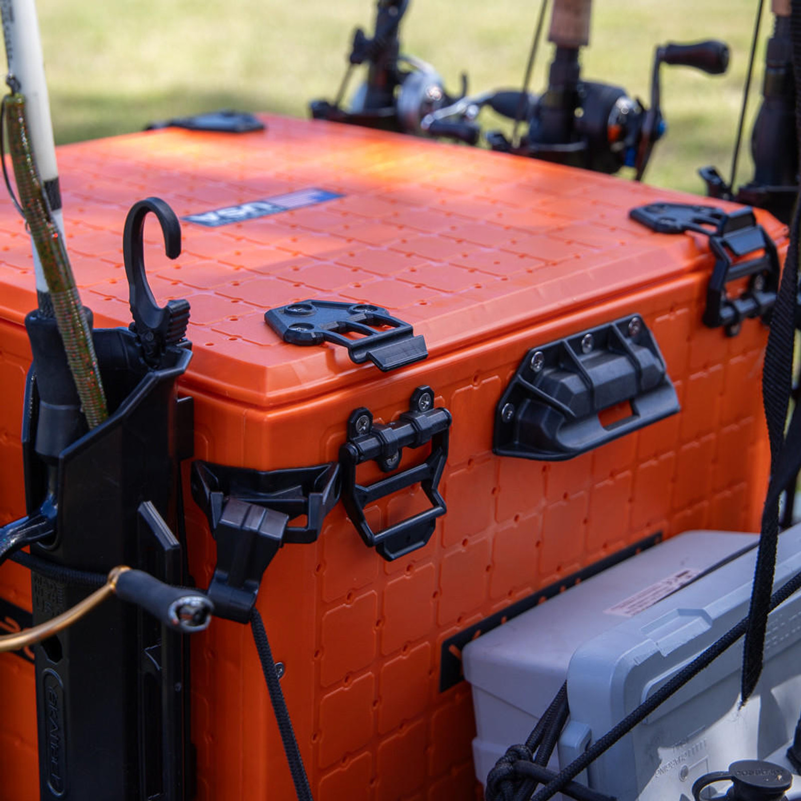  BlackPak Pro Kayak Fishing Crate - 16" x 16", Orange 