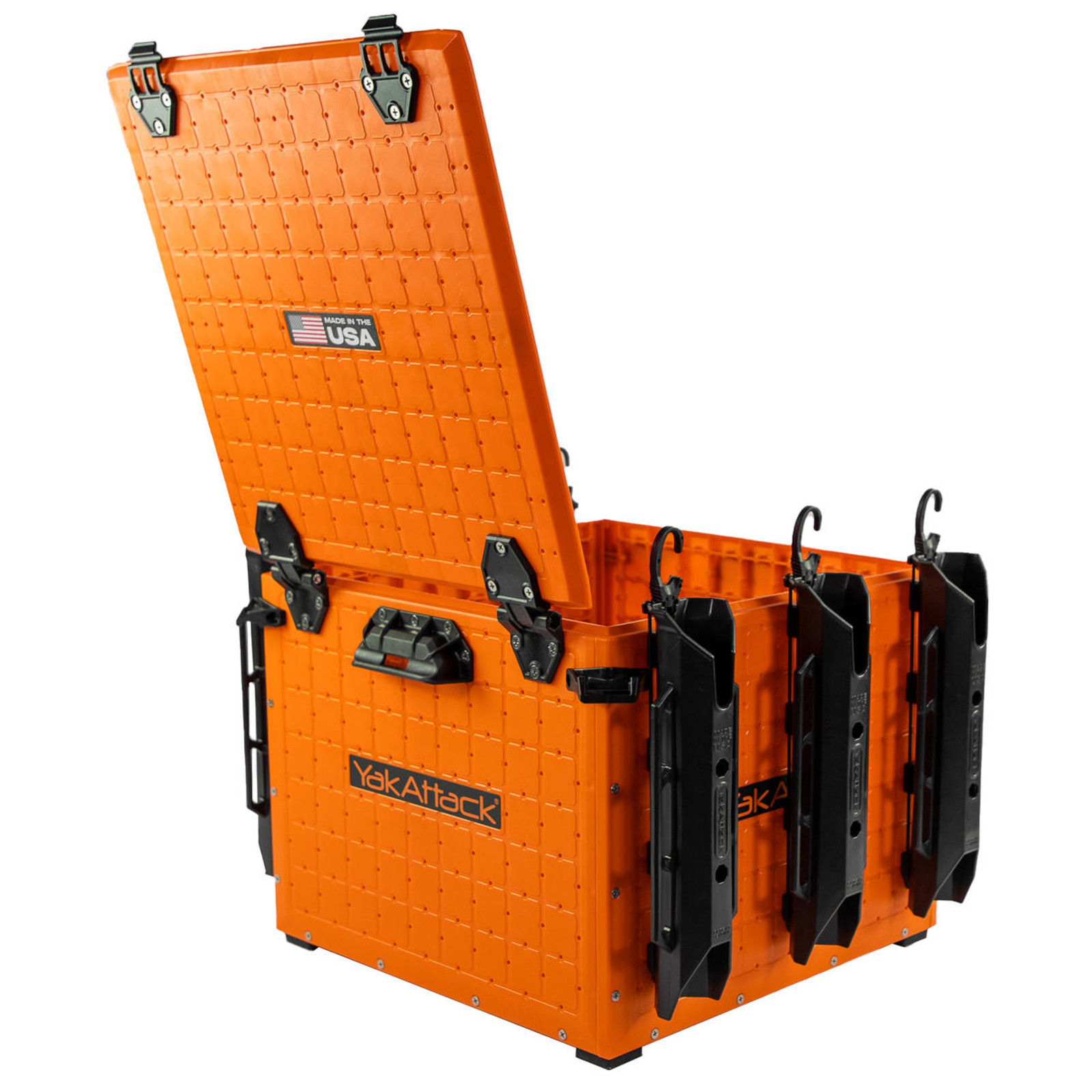  BlackPak Pro Kayak Fishing Crate - 16" x 16", Orange 