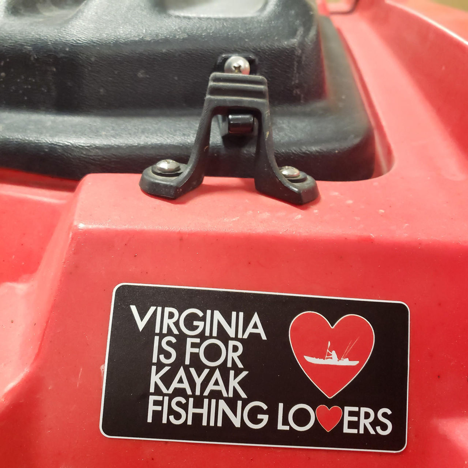 Virginia is for Kayak Lovers Decal 3.75" x 2" 