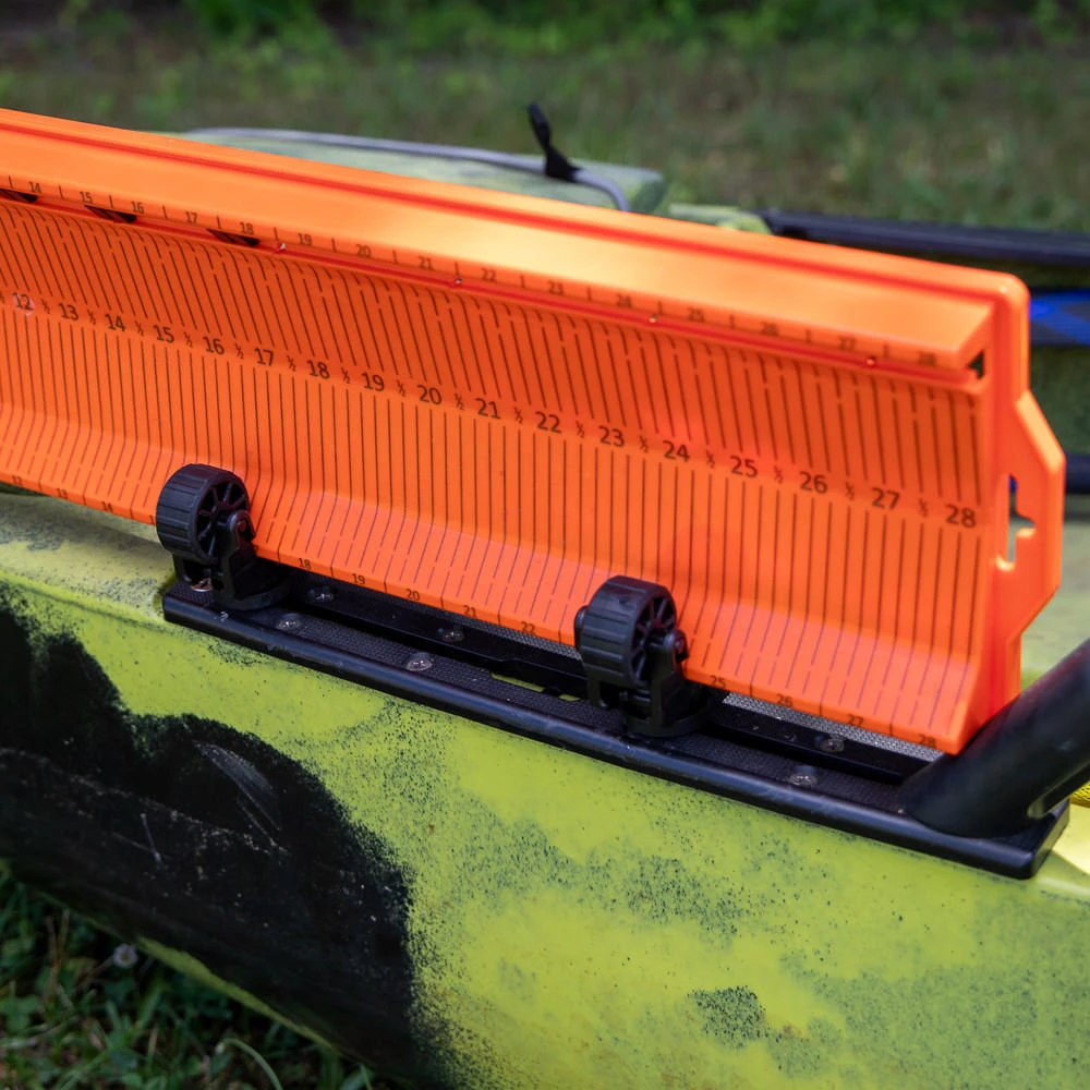 View of the LeaderBoard RotoGrip - 2 Pack on kayak holding LeaderBoard
