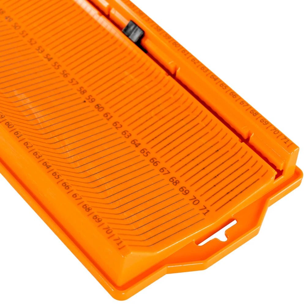 Top of the Metric LeaderBoard - 71 cm Measuring Board with Built-In Identifier Holders and Cull Tabs, Orange